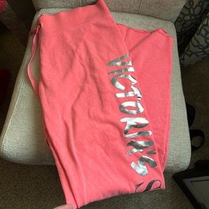 EUC Victoria’s Secret light sweatpants SZ M